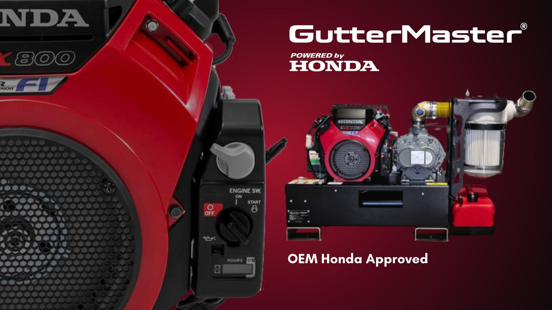 Gutter vacuum system gatter master 2050 powered by Honda