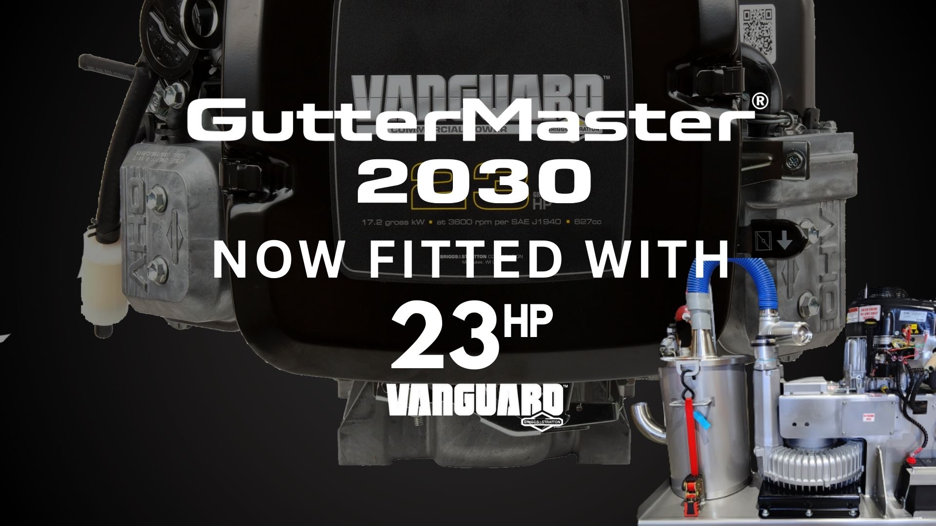 Gutter vacuum system gatter master 2030